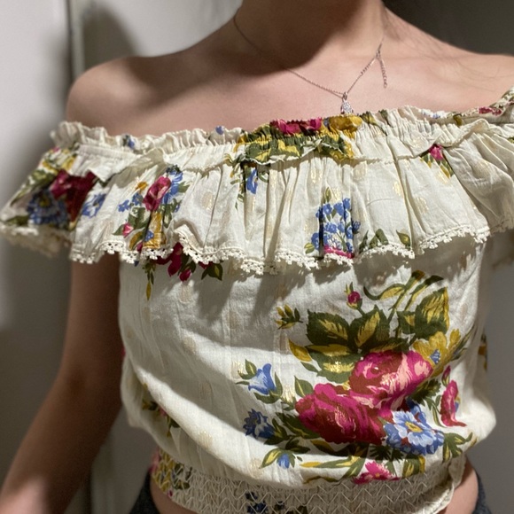 House of Harlow 1960 ivory top - Picture 5 of 7